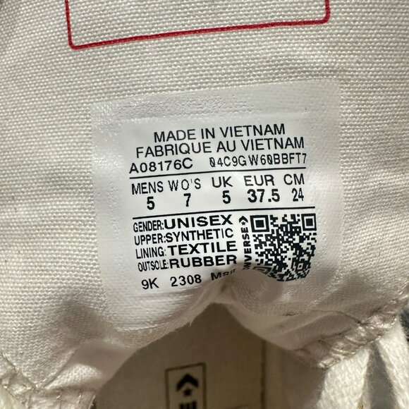 ⭐Converse Chuck 70 Plus Glitter Hi Sz 7 Women's Shoes Sneakers Gold A08176C⭐ - Picture 13 of 13